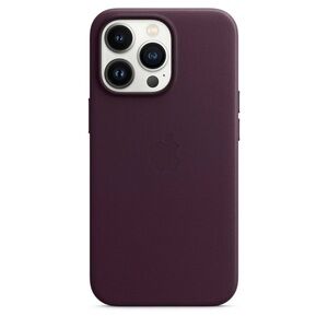 iPhone 13 Pro Max Leather Case Dark Cherry